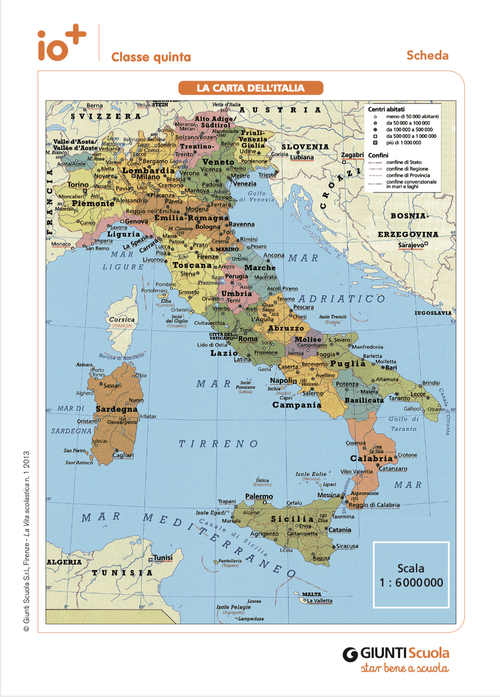 La carta dell'Italia | Giunti Scuola