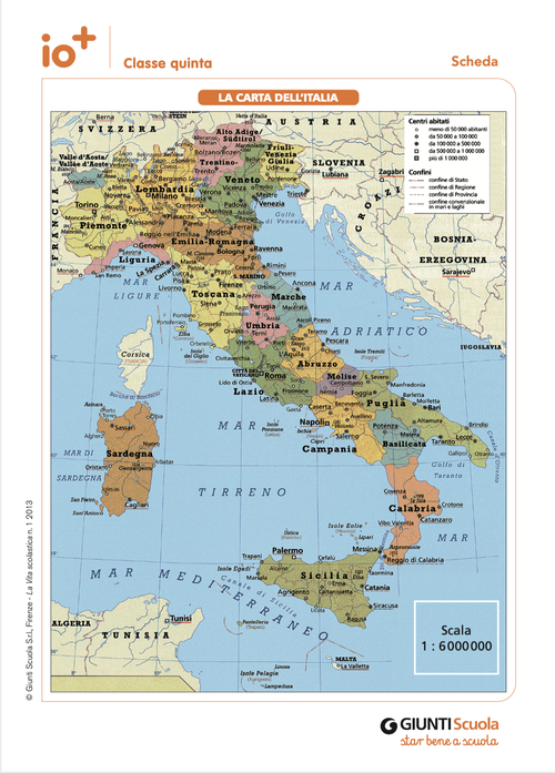 La carta dell'Italia | Giunti Scuola La carta dell'Italia | Giunti Scuola