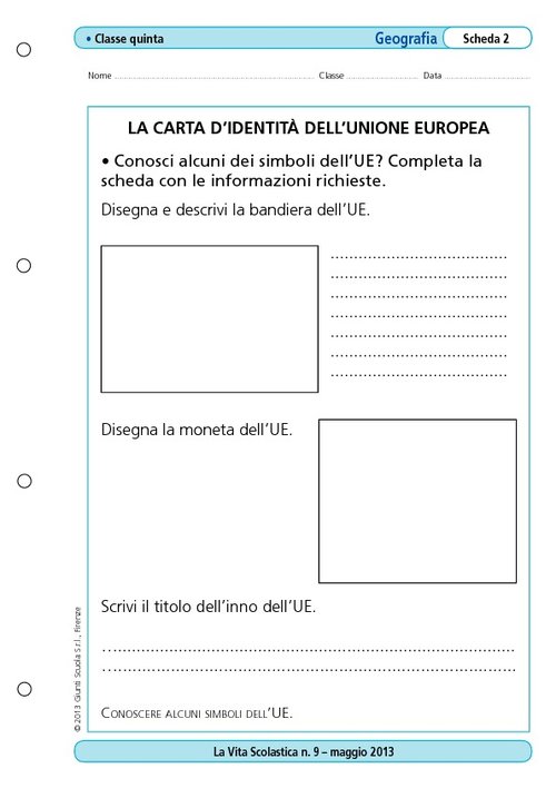 La carta d'identità dell'Unione Europea | Giunti Scuola