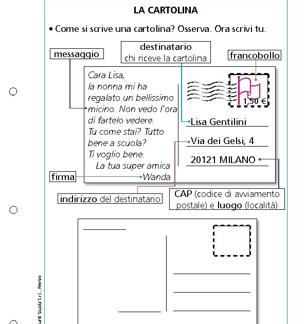 La cartolina Giunti Scuola