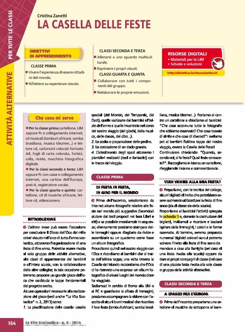 La casella delle feste | Giunti Scuola La casella delle feste | Giunti Scuola