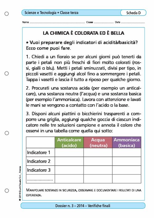La chimica è colorata ed è bella | Giunti Scuola La chimica è colorata ed è bella | Giunti Scuola