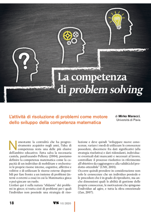 La competenza di problem solving | Giunti Scuola