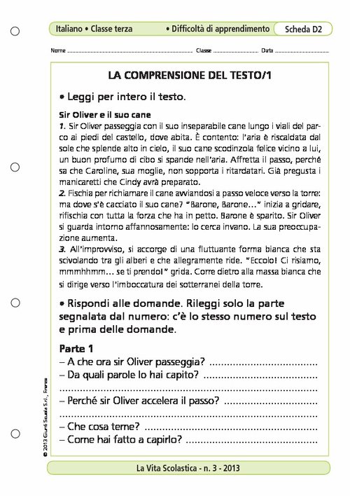 La comprensione del testo/1 | Giunti Scuola La comprensione del testo/1 | Giunti Scuola