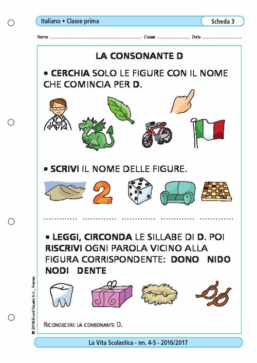 La consonante D | Giunti Scuola La consonante D | Giunti Scuola