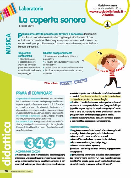 La coperta sonora | Giunti Scuola La coperta sonora | Giunti Scuola