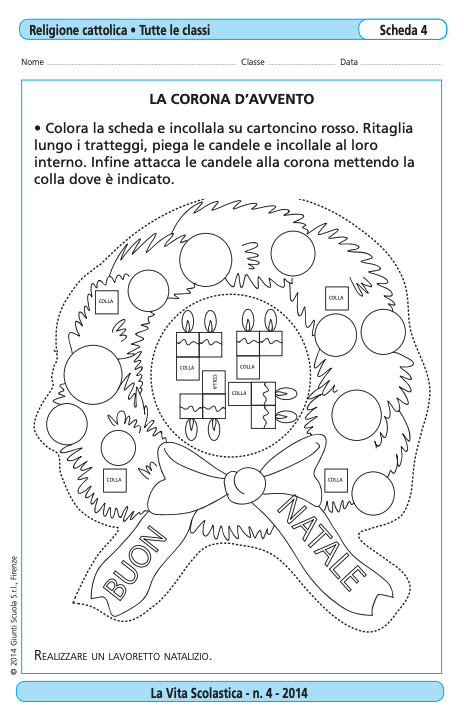 La corona d'avvento | Giunti Scuola La corona d'avvento | Giunti Scuola