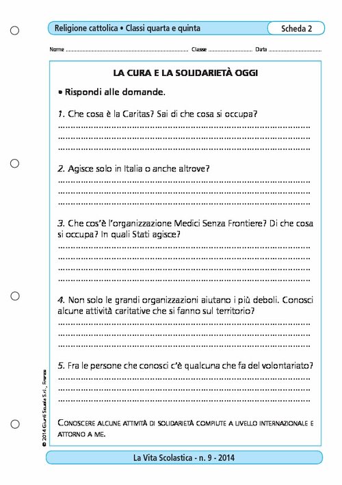 La cura e la solidarietà oggi | Giunti Scuola