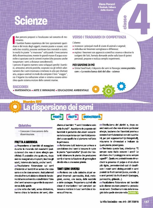 La dispersione dei semi - Le correnti oceaniche | Giunti Scuola La dispersione dei semi - Le correnti oceaniche | Giunti Scuola