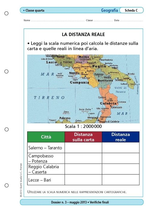 La distanza reale | Giunti Scuola La distanza reale | Giunti Scuola