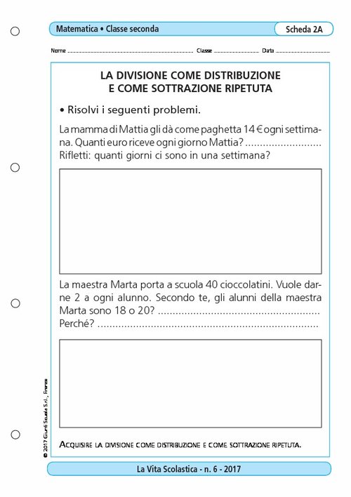 La divisione come distribuzione e come sottrazione ripetuta/1 | Giunti Scuola La divisione come distribuzione e come sottrazione ripetuta/1 | Giunti Scuola
