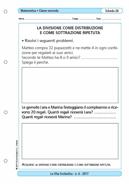 La divisione come distribuzione e come sottrazione ripetuta/2 | Giunti Scuola