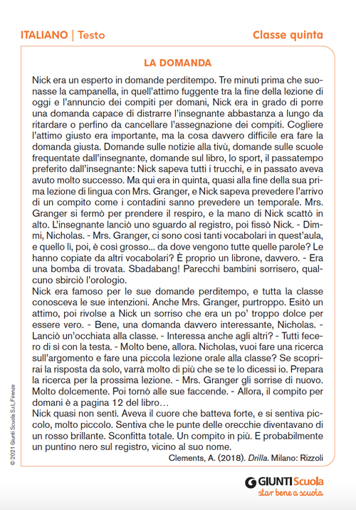 La domanda | Giunti Scuola La domanda | Giunti Scuola
