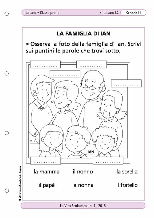 La famiglia di Ian | Giunti Scuola La famiglia di Ian | Giunti Scuola