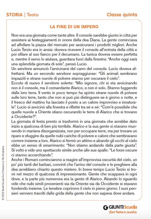 La fine di un impero | Giunti Scuola La fine di un impero | Giunti Scuola