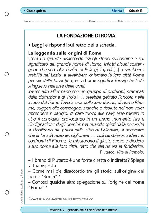 La fondazione di Roma | Giunti Scuola La fondazione di Roma | Giunti Scuola