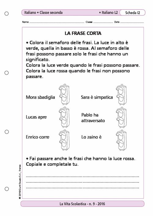 La frase corta | Giunti Scuola La frase corta | Giunti Scuola