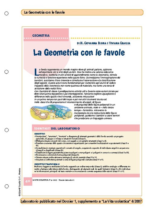 La Geometria con le favole | Giunti Scuola
