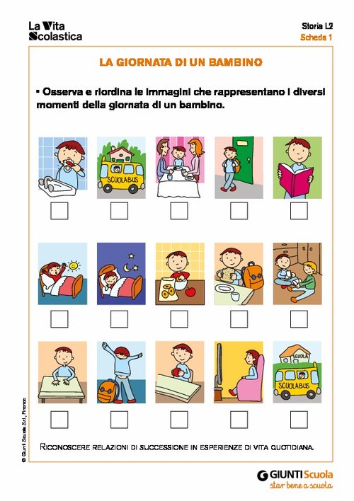 La giornata di un bambino | Giunti Scuola La giornata di un bambino | Giunti Scuola