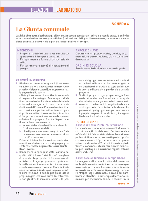 La Giunta comunale | Giunti Scuola La Giunta comunale | Giunti Scuola