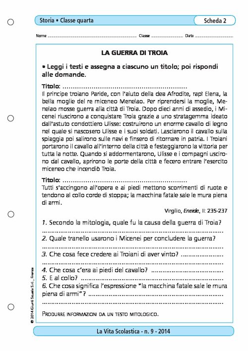 La guerra di Troia | Giunti Scuola La guerra di Troia | Giunti Scuola