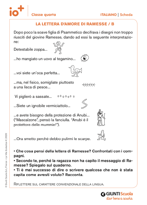 La lettera d'amore di Ramesse/B | Giunti Scuola La lettera d'amore di Ramesse/B | Giunti Scuola