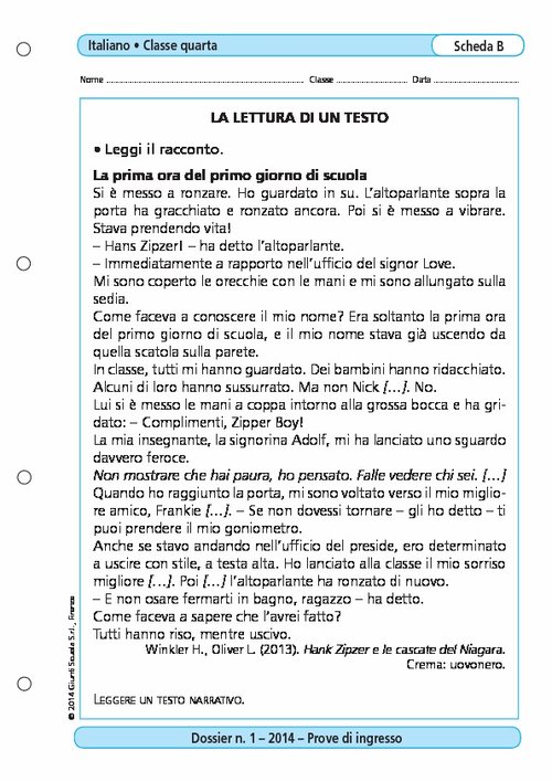 La lettura di un testo | Giunti Scuola La lettura di un testo | Giunti Scuola