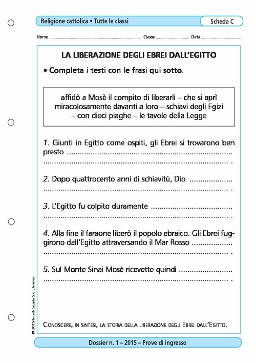 La liberazione degli ebrei dall'Egitto | Giunti Scuola La liberazione degli ebrei dall'Egitto | Giunti Scuola