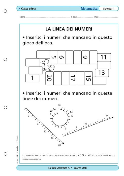La linea dei numeri | Giunti Scuola La linea dei numeri | Giunti Scuola