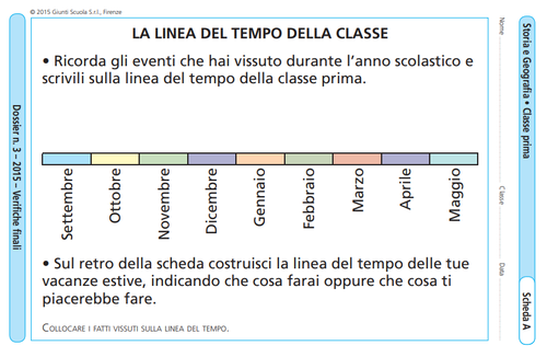 La linea del tempo della classe | Giunti Scuola La linea del tempo della classe | Giunti Scuola