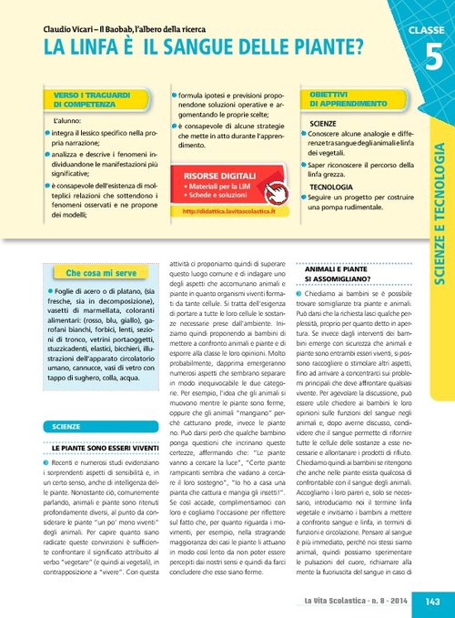 La linfa è il sangue delle piante? | Giunti Scuola La linfa è il sangue delle piante? | Giunti Scuola