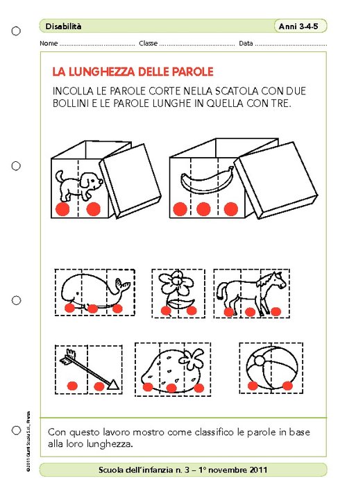 La lunghezza delle parole | Giunti Scuola La lunghezza delle parole | Giunti Scuola