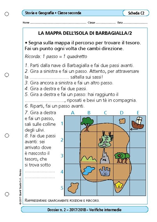 La mappa dell'isola di Barbagialla/2 | Giunti Scuola La mappa dell'isola di Barbagialla/2 | Giunti Scuola
