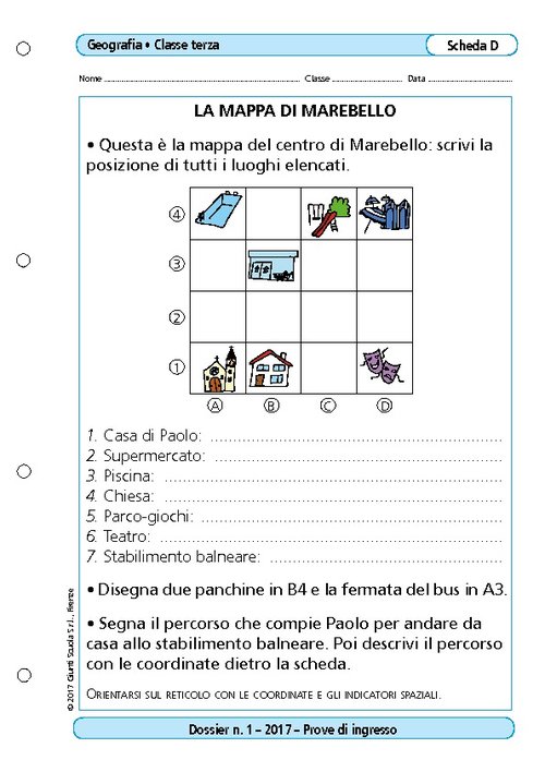 La mappa di Marebello | Giunti Scuola La mappa di Marebello | Giunti Scuola