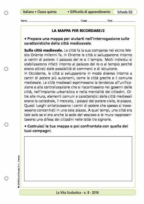 La mappa per ricordare/2 | Giunti Scuola La mappa per ricordare/2 | Giunti Scuola