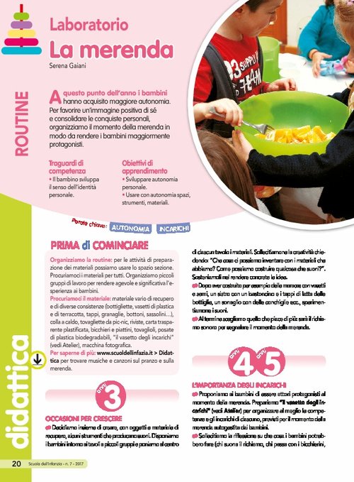 La merenda | Giunti Scuola La merenda | Giunti Scuola