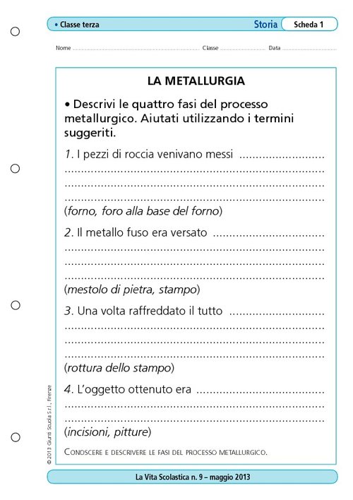 La metallurgia | Giunti Scuola La metallurgia | Giunti Scuola