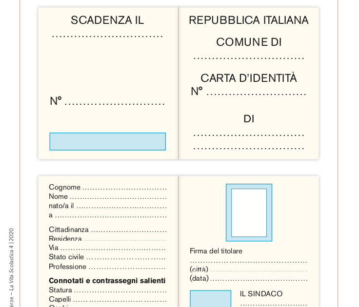 La mia carta d'identità Giunti Scuola