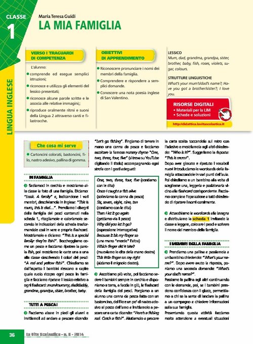 La mia famiglia | Giunti Scuola La mia famiglia | Giunti Scuola