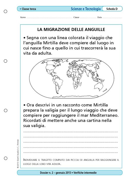 La migrazione delle anguille | Giunti Scuola La migrazione delle anguille | Giunti Scuola