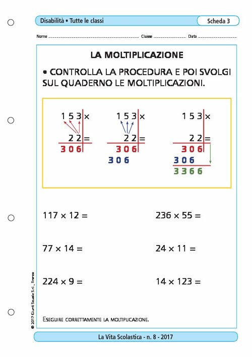 La moltiplicazione | Giunti Scuola La moltiplicazione | Giunti Scuola