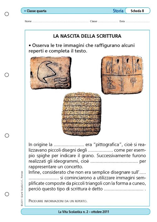 La nascita della scrittura | Giunti Scuola La nascita della scrittura | Giunti Scuola