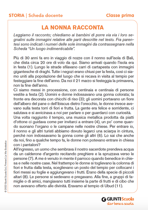La nonna racconta | Giunti Scuola La nonna racconta | Giunti Scuola