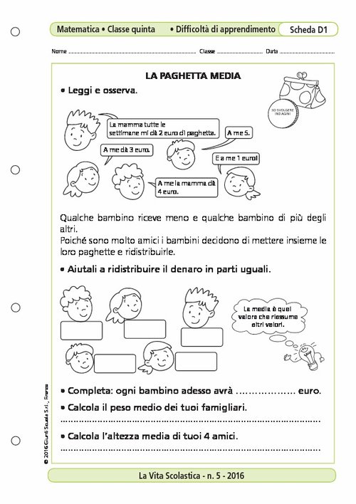 La paghetta media | Giunti Scuola La paghetta media | Giunti Scuola