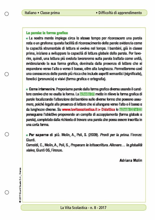 La parola: la forma grafica | Giunti Scuola La parola: la forma grafica | Giunti Scuola
