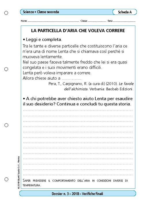 La particella d’aria che voleva correre | Giunti Scuola La particella d’aria che voleva correre | Giunti Scuola