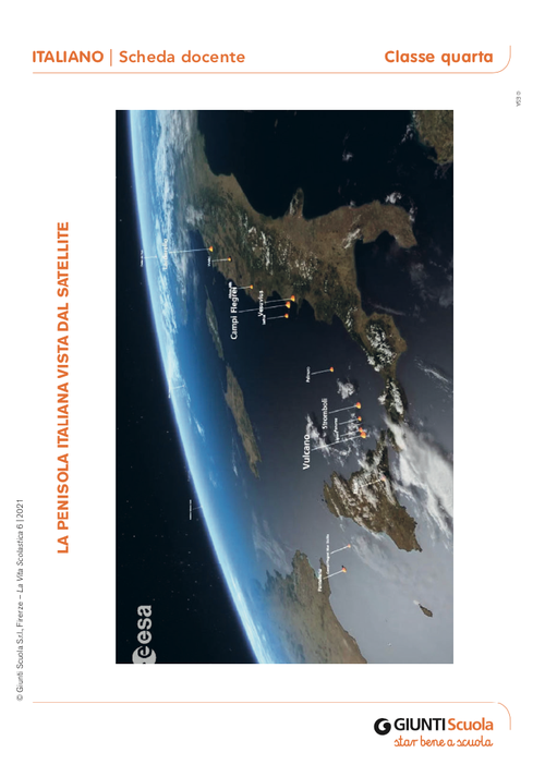 La penisola italiana vista dal satellite | Giunti Scuola La penisola italiana vista dal satellite | Giunti Scuola