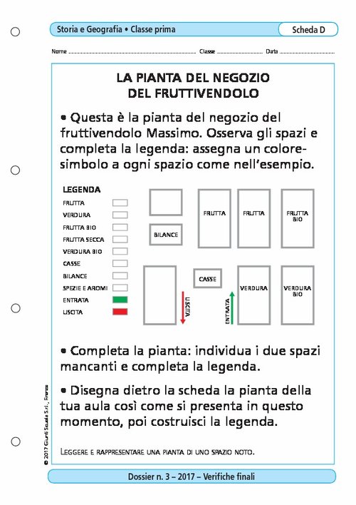 La pianta del negozio del fruttivendolo | Giunti Scuola La pianta del negozio del fruttivendolo | Giunti Scuola