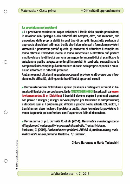 La previsione nei problemi | Giunti Scuola La previsione nei problemi | Giunti Scuola