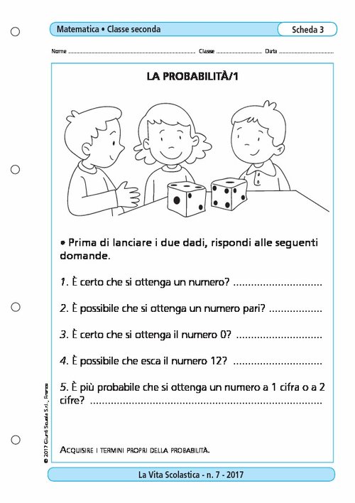 La probabilità/1 | Giunti Scuola La probabilità/1 | Giunti Scuola